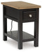 Drazmine Chairside End Table - Dow Furniture (ME)