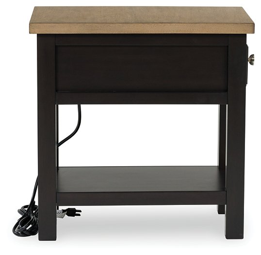 Drazmine Chairside End Table - Dow Furniture (ME)
