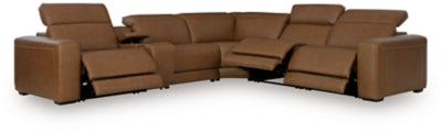 Magic Man 5-Piece Power Reclining Sectional - Dow Furniture (ME)