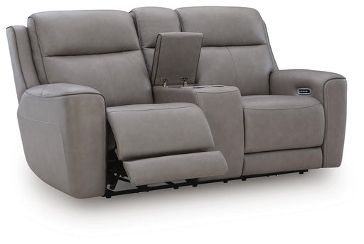 5Z-Comfort Power Reclining Loveseat with Console - Dow Furniture (ME)