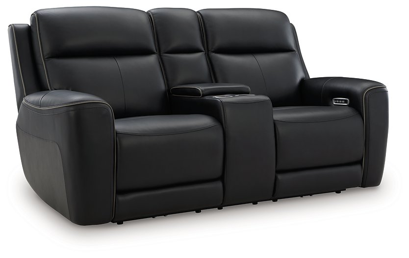 5Z-Comfort Power Reclining Loveseat with Console - Dow Furniture (ME)
