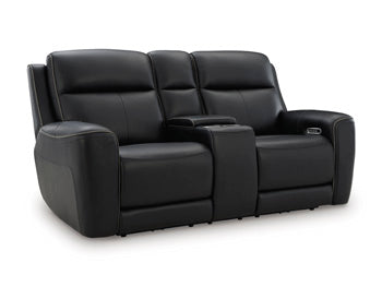 5Z-Comfort Power Reclining Loveseat with Console - Dow Furniture (ME)