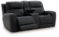 5Z-Comfort Power Reclining Loveseat with Console - Dow Furniture (ME)