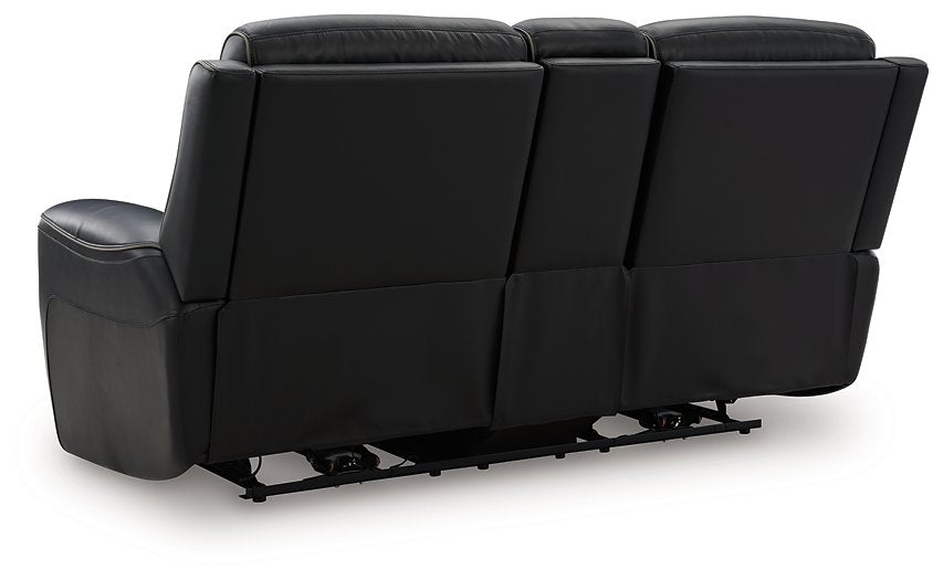 5Z-Comfort Power Reclining Loveseat with Console - Dow Furniture (ME)