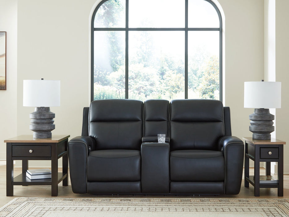 5Z-Comfort Power Reclining Loveseat with Console - Dow Furniture (ME)