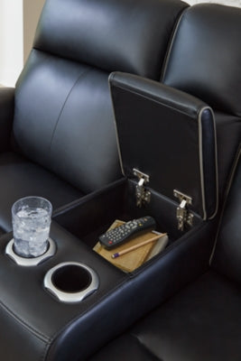 5Z-Relaxation Power Reclining Loveseat with Console - Dow Furniture (ME)