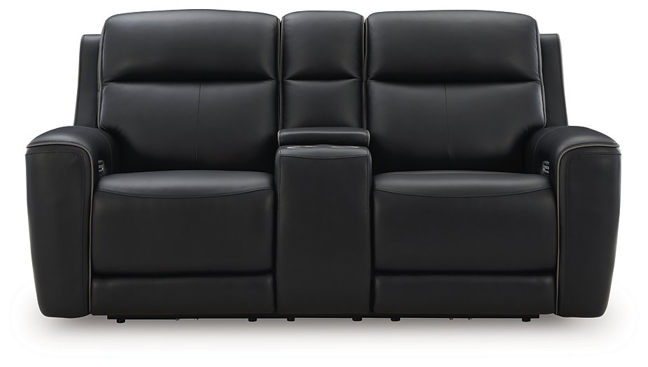 5Z-Comfort Power Reclining Loveseat with Console - Dow Furniture (ME)