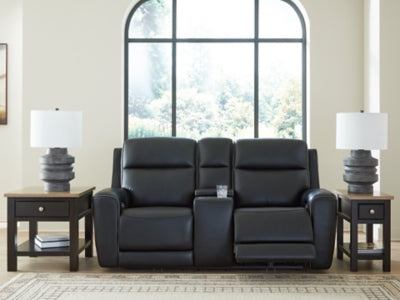 5Z-Relaxation Power Reclining Loveseat with Console - Dow Furniture (ME)