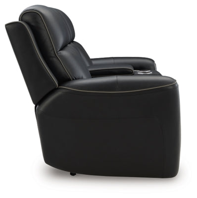 5Z-Relaxation Power Reclining Loveseat with Console - Dow Furniture (ME)