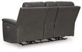 Bleckley Power Reclining Loveseat with Console - Dow Furniture (ME)