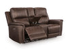 Bleckley Power Reclining Loveseat with Console - Dow Furniture (ME)