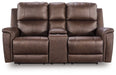 Bleckley Power Reclining Loveseat with Console - Dow Furniture (ME)