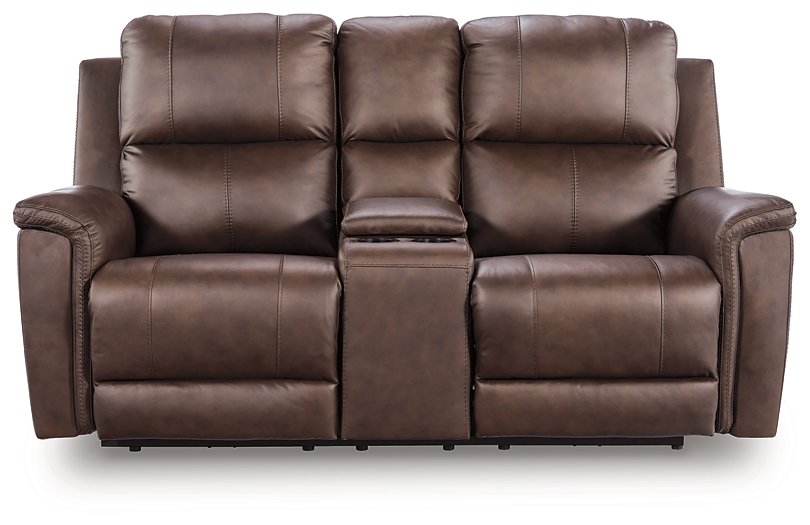 Bleckley Power Reclining Loveseat with Console - Dow Furniture (ME)