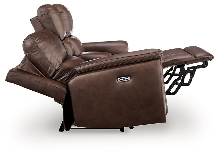 Bleckley Power Reclining Loveseat with Console - Dow Furniture (ME)