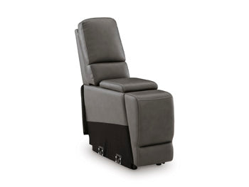 5Z - Pittson Power Reclining Sectional Loveseat with Console - Dow Furniture (ME)