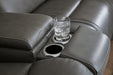 5Z - Pittson Power Reclining Sectional Loveseat with Console - Dow Furniture (ME)