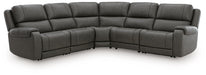 5Z - Pittson Power Reclining Sectional - Dow Furniture (ME)
