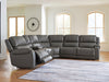 5Z - Pittson Power Reclining Sectional - Dow Furniture (ME)