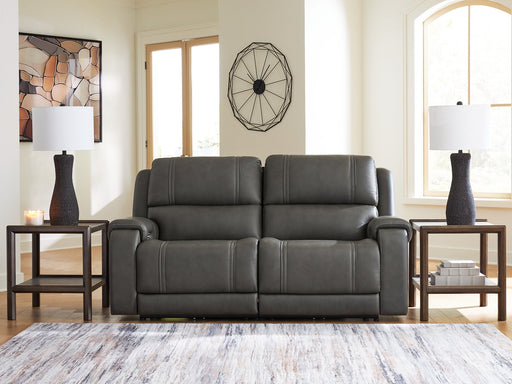 5Z - Pittson Power Reclining Sectional Loveseat - Dow Furniture (ME)