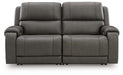 5Z - Pittson Power Reclining Sectional Loveseat - Dow Furniture (ME)