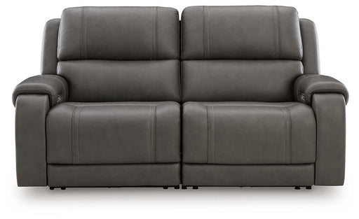 5Z - Pittson Power Reclining Sectional Loveseat - Dow Furniture (ME)