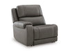 5Z - Pittson Power Reclining Sectional Loveseat - Dow Furniture (ME)