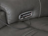 5Z - Pittson Power Reclining Sectional Loveseat with Console - Dow Furniture (ME)