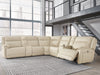 Double Deal Reclining Sectional with 2 Consoles - Dow Furniture (ME)