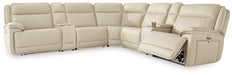 Double Deal Reclining Sectional with 2 Consoles - Dow Furniture (ME)