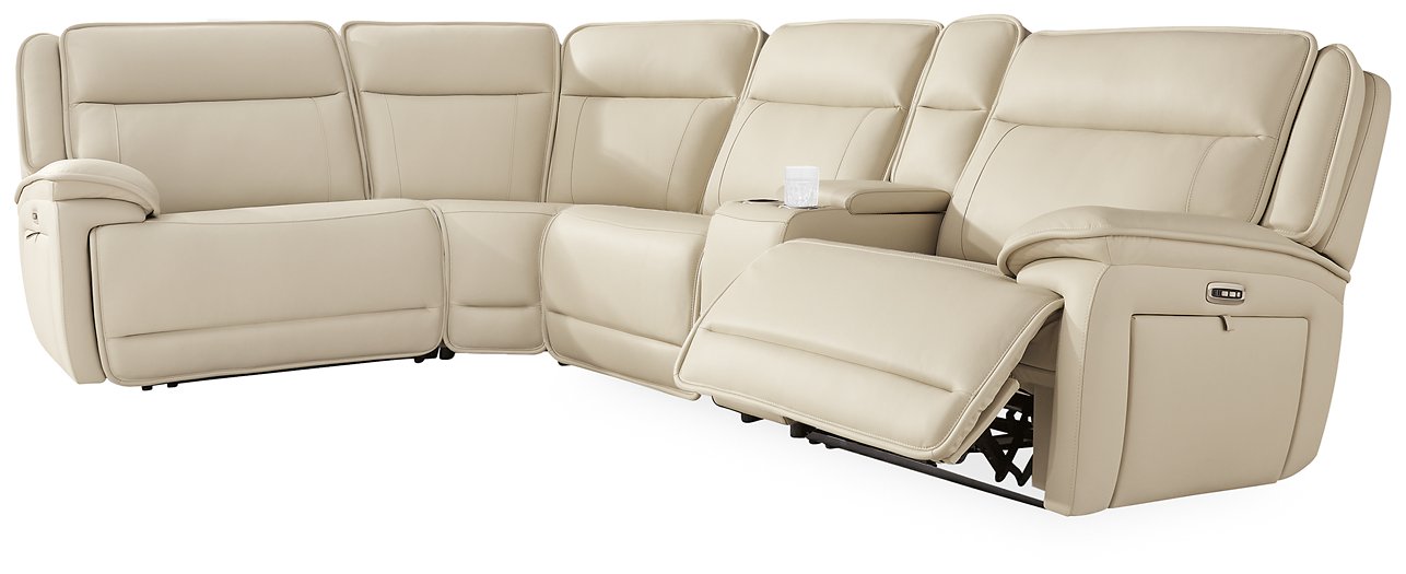 Double Deal Reclining Sectional with Console - Dow Furniture (ME)