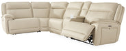 Double Deal Reclining Sectional with Console - Dow Furniture (ME)