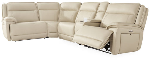 Double Deal Reclining Sectional with Console - Dow Furniture (ME)