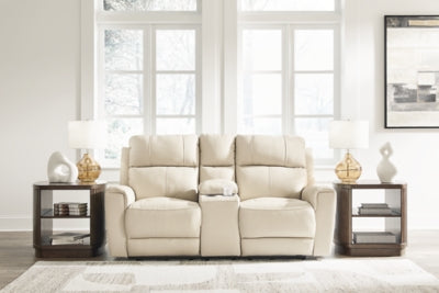Dahlmoore Power Reclining Loveseat with Console - Dow Furniture (ME)