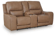 DeepWakes Power Reclining Loveseat with Console - Dow Furniture (ME)