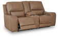 DeepWakes Power Reclining Loveseat with Console - Dow Furniture (ME)