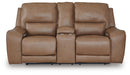 DeepWakes Power Reclining Loveseat with Console - Dow Furniture (ME)