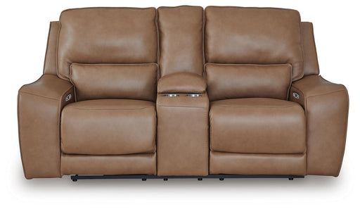 DeepWakes Power Reclining Loveseat with Console - Dow Furniture (ME)