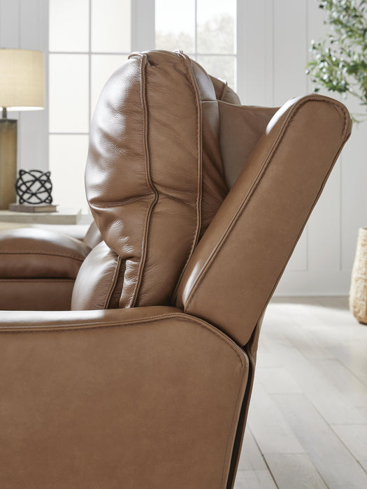DeepWakes Power Reclining Loveseat with Console - Dow Furniture (ME)