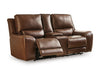 DeepWakes Power Reclining Loveseat with Console - Dow Furniture (ME)