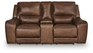 DeepWakes Power Reclining Loveseat with Console - Dow Furniture (ME)