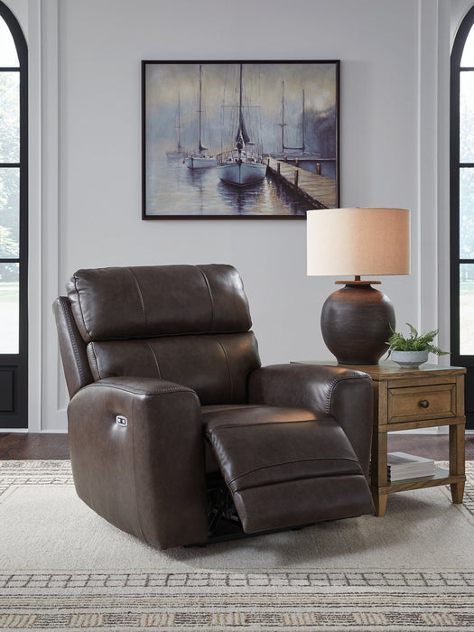 Crossplex Power Recliner - Dow Furniture (ME)