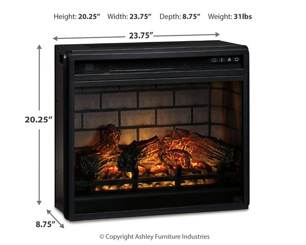 Entertainment Accessories Electric Infrared Fireplace Insert - Dow Furniture (ME)