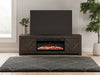 Cayboni 71" TV Stand with Electric Fireplace - Dow Furniture (ME)