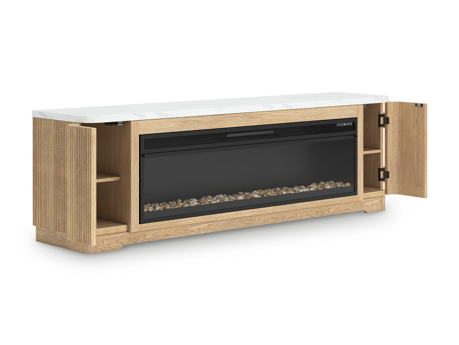 Camdill 80" TV Stand with Electric Fireplace - Dow Furniture (ME)