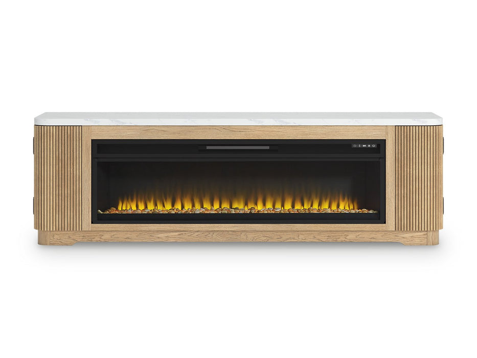 Camdill 80" TV Stand with Electric Fireplace - Dow Furniture (ME)