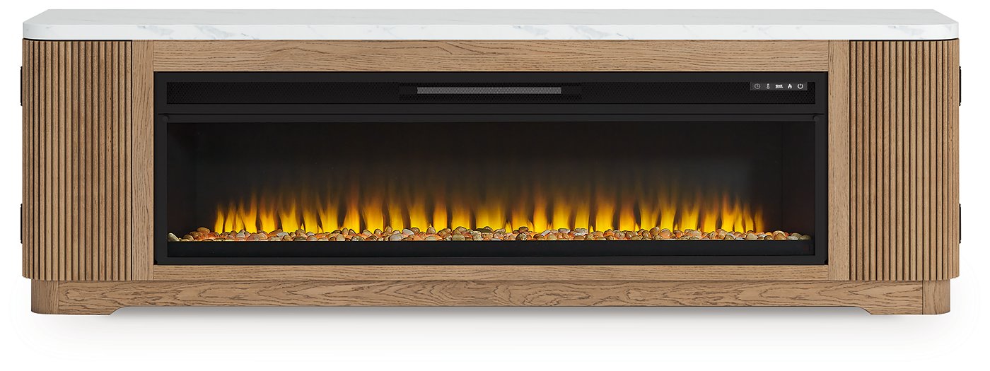 Camdill 80" TV Stand with Electric Fireplace - Dow Furniture (ME)