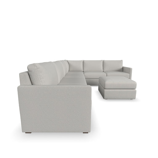 Flex 6-Seat Sectional with Narrow Arm and Ottoman - Dow Furniture (ME)