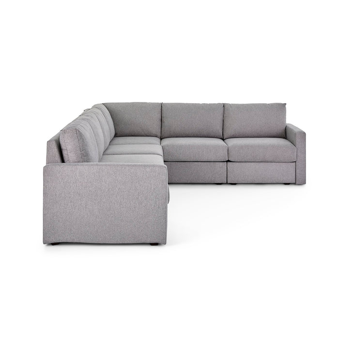 Flex 6-Seat Sectional with Standard Arm - 5000003533 - Dow Furniture (ME)