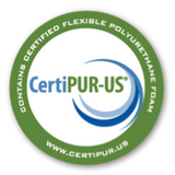 CertiPUR-US Certified foam free of harmful chemicals.