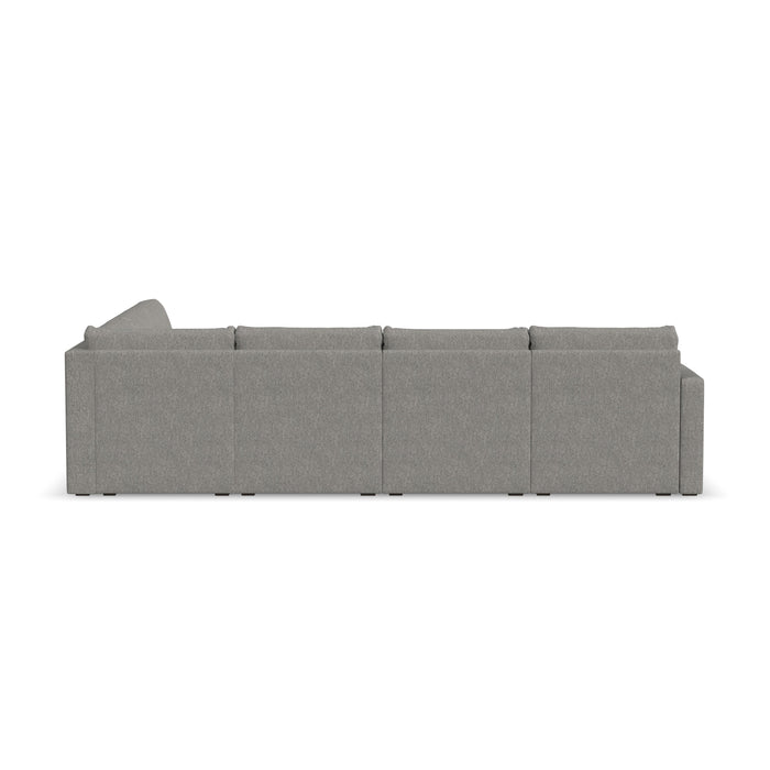 Flex 6-Seat Sectional with Standard Arm - 5000003533 - Dow Furniture (ME)